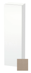 Пенал Duravit DuraStyle, 40x24x140 см, подвесной, (правый), с дверцей, с полкой, со стеклянными полками, цвет: лен/белый матовый, в ванную комнату