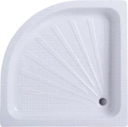 Душевой поддон Cerutti SPA, 90х90 см, четверть круга/угловой/полукруглый, акриловый, низкий, белый, с бортиком, литой, литьевой, для душа