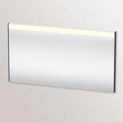 Зеркало Duravit Brioso, 132х70х3,5 см с LED/ЛЕД-подсветкой, прямоугольное, подвесное/настенное, цвет рамы: графит матовый, настенный выключатель, для ванной