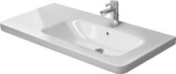Раковина DURAVIT DuraStyle WonderGliss 100х48х17 см, подвесная, прямоугольная, санфарфор, с крылом, чаша справа, цвет белый, без отверстия под смеситель, антигрязевое покрытие, слив/перелив, правая