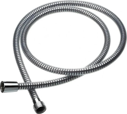 Шланг для душа Bravat, 150 см, 1/2” и 1/2”  для душа/лейки/ванны, без лейки, с защитой от перекручивания, внутренняя резьба, нержавеющая сталь, цвет хром