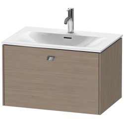 Тумба/шкафчик для консоли/столешницы Duravit Brioso под раковину 82х48х44,2 см, подвесная, ДСП, цвет: дуб терра/хром, 1 выдвижной ящик, прямоугольная