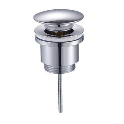 Донный клапан Raglo R600.01, без перелива, фиксированный, цвет хром, click/clack, 64 мм, латунь, для раковины/умывальника 