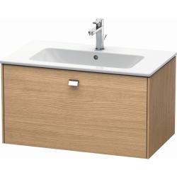 Тумба/шкафчик для консоли/столешницы Duravit Brioso под раковину 82х55х44,2 см, подвесная, ДСП, цвет: дуб европейский/хром, 1 выдвижной ящик, прямоугольная