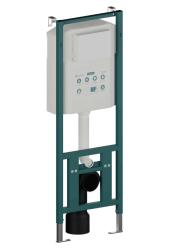 Инсталляция Knotlor Narrow без клавиши (конпки) смыва, система для подвесного унитаза, со скрытым смывным бачком (бак), комплект, размеры рамы (каркас) 400х1155х130 мм, скрытая