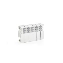 Радиатор алюминиевый Lammin Eco AL200-100-6 (6 секций), боковое подключение, настенный, белый