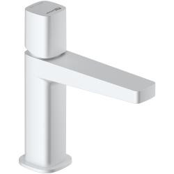 Смеситель для раковины/умывальника WasserKRAFT Saale, однорычажный, неповоротный, керамический, длина излива 115 мм, латунь, цвет белый матовый