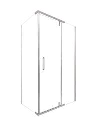 Душевой уголок Olives Viar 120х80х195 см без поддона, прямоугольный, стекло прозрачное 6 мм, без крыши, распашная, алюминиевый профиль (хром) VR-128CS-SW-C