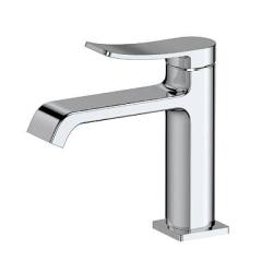 Смеситель для раковины/умывальника Splenka S31.10 однорычажный, неповоротный, фиксированный излив, длина 130 мм, высота 90 мм, латунь, цвет хром