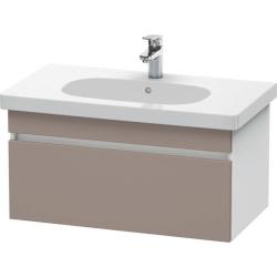Тумба под раковину для консоли/столешницы Duravit DuraStyle 80х55х50 см, подвесная, ДСП, цвет: базальт/белый матовый, 1 выдвижной ящик, прямоугольная