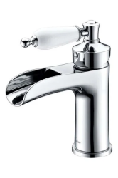 Смеситель для раковины/умывальника Boheme Vogue, однорычажный, неповоротный, керамический, длина излива 110 мм, латунь, цвет хром