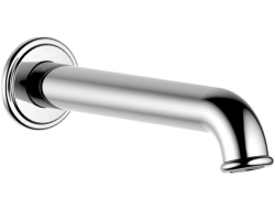 Излив Aquatek Классик для ванны, длина 182 мм, цвет хром, латунь, встраиваемый/встроенный