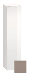 Пенал Duravit DuraStyle, 40x36x140 см, подвесной, (левый), с дверцей, с полкой, со стеклянными полками, цвет: белый глянец/базальт, в ванную комнату