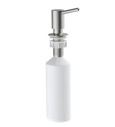 Встраиваемый дозатор IDDIS Kitchen Line для жидкого мыла, латунь/пластик, цвет сатин, емкость дозатора пластиковая, объем - 550 мл, для кухонных моек, встраиваемый в мойку/столешницу, для кухни SDIBN00i59