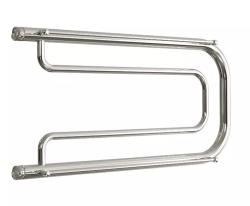 Полотенцесушитель Двин A 32/70, водяной (1-1/2" К0  Полированный), с полкой, боковое подключение, нержавеющая сталь, настенный, форма U-образная, цвет хром, к отоплению и ГВС, для отопления, обогрева в ванной
