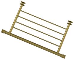 Полка прямая 4П Сунержа 370 мм для полотенцесушителя, цвет состаренная бронза