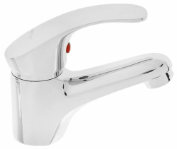 Смеситель для раковины/умывальника Accoona, однорычажный, неповоротный, керамический, длина излива 98 мм, латунь, цвет хром