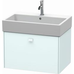 Тумба/шкафчик для консоли/столешницы Duravit Brioso под раковину 62х48х44,2 см, подвесная, ДСП, цвет: светло-голубой, 1 выдвижной ящик, прямоугольная