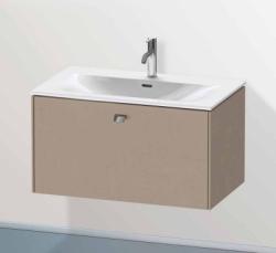 Тумба под раковину Duravit D-Neo, 78,4х44,2х44 см, подвесная, 1 выдвижной ящик, ДСП, цвет: лен, шкафчик навесной, прямоугольная, правая/левая, в ванную комнату