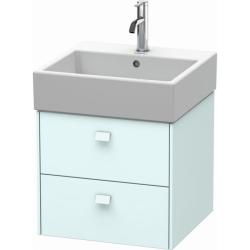 Тумба/шкафчик для консоли/столешницы Duravit Brioso под раковину 32х48х44,2 см, подвесная, ДСП, цвет: светло-голубой, 2 выдвижных ящика, прямоугольная