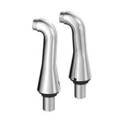 Комплект переходников Lemark для установки настенного смесителя на борт ванны 2 шт., 3/4"x3/4"х136 мм, латунь, цвет хром