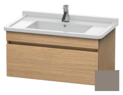 Тумба/шкафчик для консоли/столешницы Duravit DuraStyle под раковину 80х47,8х51,2 см, подвесная, ДСП, цвет: дуб европейский/базальт, 1 выдвижной ящик, прямоугольная