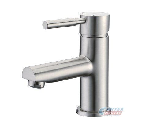 Смеситель для раковины Wasserkraft Wern однорычажный, излив короткий, длина 114 мм, керамический, латунь, цвет матовый хром, без донного клапана