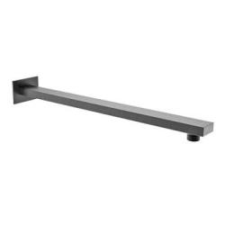 Держатель верхнего душа Raglo R470.30.09, 445 мм, цвет графит, настенный, квадратный, для ванной, нержавеющая сталь