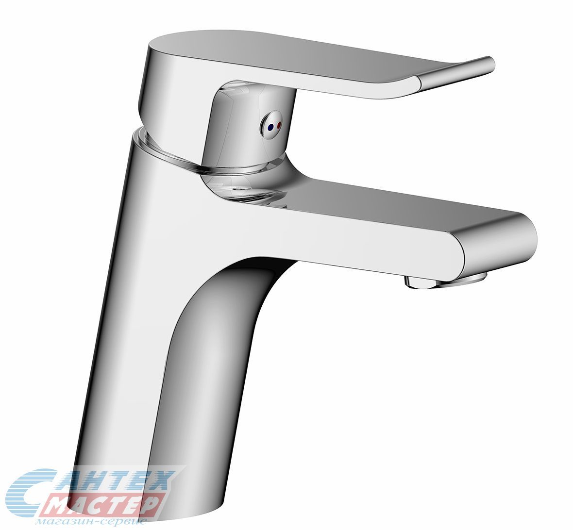 Смеситель для раковины/умывальника Olives PLAZA 16100PL однорычажный, неповоротный, керамический картридж, длина излива 110,7 мм, латунь, цвет хром 16100PL