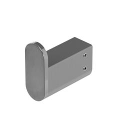 Крючок одинарный Cezares Stylus настенный, латунь, нержавеющая сталь, форма округлая, для полотенец в ванную/туалет/душевую кабину, цвет сатин