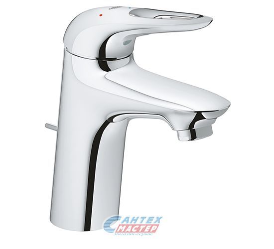 Смеситель для раковины Grohe Eurostyle New однорычажный, излив короткий, длина 110 мм, керамический, латунь, цвет хром, без донного клапана