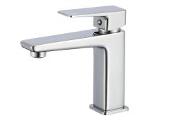 Смеситель для раковины/умывальника Olives Navarra 25100NR однорычажный, неповоротный, керамический, длина излива 119 мм, латунь, цвет хром