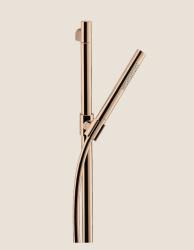 Душевой гарнитур Axor Starck 2jet, высота 98,5 см, комплект: душевая штанга/ручной душ в виде жезла/душевой шланг/ползунок, цвет: полированное красное золото, внешнего монтажа, настенный, для душа/ванной