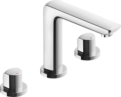 Смеситель для раковины/умывальника KLUDI AMEO двухвентильный, неповоротный, длина излива 135 мм, латунь, цвет хром