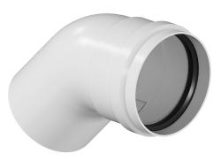 Отвод конденсационный Okseler D80 угол 45° PPR универсальный