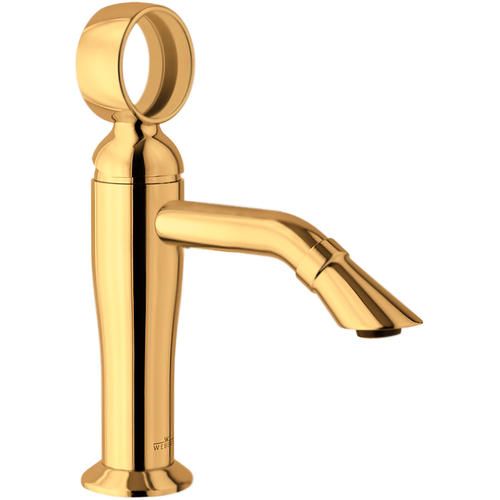 Смеситель для раковины Webert Opera однорычажный, неповоротный, длина 131 мм, латунь, цвет золото