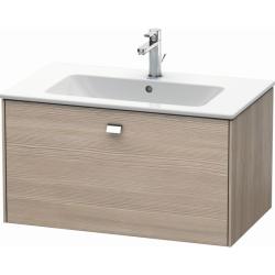 Тумба/шкафчик для консоли/столешницы Duravit Brioso под раковину 82х55х44,2 см, подвесная, ДСП, цвет: сосна серебристая/хром, 1 выдвижной ящик, прямоугольная