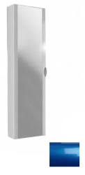 Пенал Cezares Stylus, 35х20х140 см, с зеркалом, подвесной, (правый/левый/универсальный), 1 распашная дверь/реверсивная, цвет синий, в ванную комнату