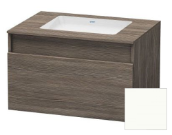 Тумба под раковину для консоли/столешницы Duravit DuraStyle 80х55х50 см, подвесная, ДСП, цвет: сосна серебристая/белый матовый, 1 выдвижной ящик, прямоугольная