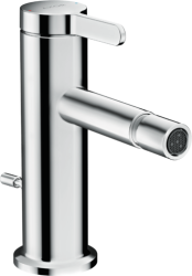 Смеситель для биде Axor One однорычажный, керамический, фиксированный излив, длина 11,3 см, латунь, цвет хром, без шланга/лейки, со сливным гарнитуром