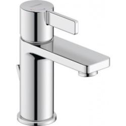 Смеситель для раковины Duravit D-Neo EcoStart, однорычажный, фиксированный излив, длина излива 94 см, керамический, латунь, цвет хром, с донным клапаном