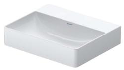 Раковина DURAVIT DuraSquare 50х40х14,5 см, подвесная, прямоугольная, санфарфор, цвет белый, без отверстия под смеситель, без перелива