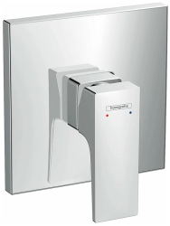 Смеситель для душа Hansgrohe Metropol однорычажный, скрытого монтажа, керамический, настенный/встраиваемый, без излива, без шланга/лейки, латунь, цвет хром, хромированный, для душа/ванной