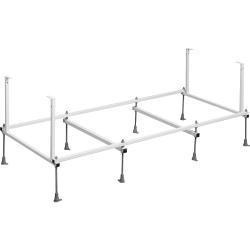 Монтажный комплект к ванне 180х80 Roca Easy серый, стальной, прямоугольный, каркас, комплект креплений, система слив-перелив 25P028000