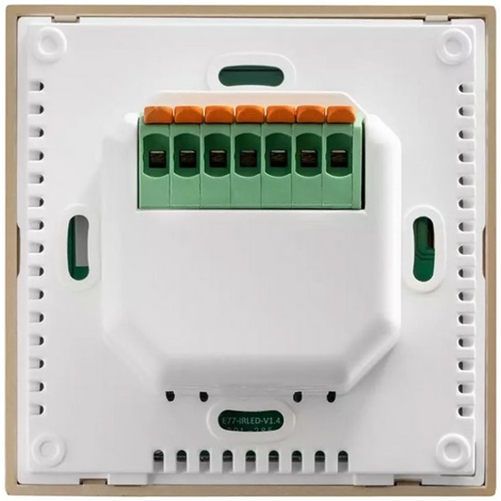 Терморегулятор электронный Теплолюкс Solus Zen Wi-Fi 16 А (3,6 кВт), цвет белый/золото, сенсорный, для управления теплым полом 100000379300