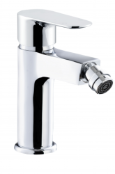 Смеситель для биде Azario LEYA, однорычажный, керамический картридж, поворотный излив, длина 110 мм, латунь, цвет хром, без шланга/лейки