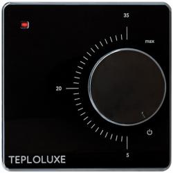 Терморегулятор механический Теплолюкс LC 001 16 А (3,6 кВт), цвет черный, дисковое управление, для теплого пола 100023498000