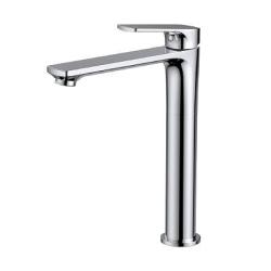 Смеситель для раковины/умывальника Splenka S30.15 высокий, однорычажный, неповоротный, фиксированный излив, длина 172 мм, высота 248 мм, латунь, цвет хром