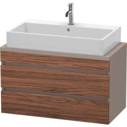 Тумба под раковину для консоли/столешницы Duravit DuraStyle 90х47,8х51,2 см, подвесная, ДСП, цвет: орех темный/базальт, 2 выдвижных ящика, прямоугольная
