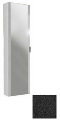 Пенал Cezares Stylus, 35х20х140 см, с зеркалом, подвесной, (правый/левый/универсальный), 1 распашная дверь/реверсивная, цвет черный графит, в ванную комнату